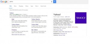 Yahoo mostrará resultados de google